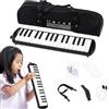Generico Strumento musicale melodica - Pianoforte tastiera ad aria a 32 tasti, pianoforte portatile con borsa per il trasporto | Strumento in stile armonium, melodica leggera per principianti e musicisti profe