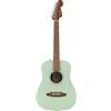 Fender California Standard Redondo Mini con borsa, top in abete, verde surf