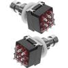 LALADEFIEE 2 Pulsanti Pedale Nero Interruttore per Effetti Chitarra Footswitch 9-pin Colore Casuale Compatibile Vari Modelli per Esibizioni Live e Uso Domestico