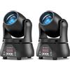 Yespick 2PCS 70W Teste Mobili Luci Palcoscenico Spot Beam, Luce Discoteca LED RGBW DMX512 Gioco di Luce Serata Controllo Vocale Luce di Festa per Club Bar Halloween DJ