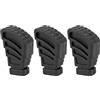 CDQL 3 Pezzi Piedini in Gomma per Batteria, Sedili Hardware per Rullante Basso Supporto per Piatti Staffa Rack Pad Gambe Parti di Ricambio per Percussioni Nere per Hardware per