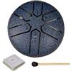 Generic Tamburo da pioggia in acciaio - 6 note Garden 7,6 cm Steel Rain Drum - Giovani amanti della musica rilassante tamburo pioggia per migliorare l'immaginazione per spettacoli teatrali e feste