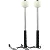 Cionyce Confezione da 2 bacchette per grancassa, timpani, bacchette per percussione, 32 cm, manici in acciaio inox