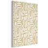 MuchoWow© Pannelli Pannello Fonoassorbente 60x80 cm Decorativi Insonorizzanti Decorativo Parete Fonoassorbenti Design Fonoisolanti Insonorizzazione Stanza Colore sabbia - Bianco - Fantasia