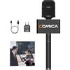COMICA Revo S Microfono wireless per Reporter Compatibile con Windows, Mac OS, Supporta One-Key Denoise con Capsula per Microfono a Condensatore da 14mm per Smartphone per Podcasting, Report, Intervi