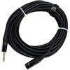 Pronomic Stage JMXM-10 Cavo Mono Jack/XLR 10m (non bilanciato schermato, XLR maschio 3 poli su jack mono 6,3 mm) nero