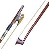 Surveal Prossional Brazilwood Violino Arco intagliato Corno di bue Rana con migliore coda di cavallo della Mongolia e miglior Arco de Violino elastico, misura 4/4 (4/4)
