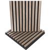 ua acoustics Set di 2 Pannelli acustici fonoassorbenti e diffusivi a doghe | 50x50x5cm | Assorbimento - Diffusione - Riflessione - Insonorizzazione | Legno laminato: [x2 POLE | Sonoma]