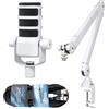 RØDE Rode Podmic - Microfono Podcast professionale bianco + PSA1+ braccio snodato bianco + cavo keepdrum XLR