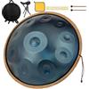 HAND-PAN 440 Hz Handpan Drum 10 Toni 22 Pollici Handpan Instrument Re Minore Handpan Music Percussione Armonica con Risonanza Confortevole Ideale per Principianti Hand pan Drum Sound Healing Meditazione