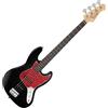 Rocktile Pro JB-30BK 70's Deluxe E-Bass - Jazz-Style E-Bass - Corpo: Pioppo - Manico: Acero - Tastiera: Engineered Wood - 2 Single-Coil Pickup - 2 Controlli Volume / 1 Controllo Tono - Nero