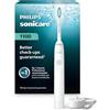 Philips Sonicare 1100 Power Spazzolino, Spazzolino da denti Elettrico Ricaricabile, Bianco Grigio HX3641/02