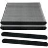 HomeyEra Emory Board Lime per unghie (100 pezzi), grana 100/180, in legno, per unghie naturali, 17,8 cm, set di strumenti per manicure, usa e getta, per casa, salone, nero