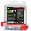 BiOHY Detergente per bagno (Lattina da 10 Litri) + Rubinetto di scarico | Concentrato decalcificante per ambienti sanitari | profumo gradevole e fresco | EXTRA FORTE (Sanitärreiniger)