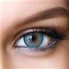 GLAMLENS Lenti a contatto colorate Elly Blue - azzurre - mensili - con porta lenti a contatto -blu naturali in silicone idrogel - 2 pezzi - DIA 14.0 - senza correzione 0.00 diottrie lente a contatto