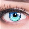 Meralens Lenti a Contatto Colerate 'Anime Arc 2 Blue' - Cosplay Blu senza Gradazione - con porta lenti a contatto - ideali per Manga Anime Halloween - Durata 1 Anno - 1 Coppia senza correzione