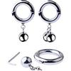 ZJPOJPH Anello for il pene in acciaio inossidabile, anello for testicoli con dilatatore for testicoli, dilatatore for palle SM, ciondolo for testicoli e scroto, allenatore for il pene for coppie di uo