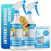 ABACUS Antimuffa, 2 x 750 ml, spray antimuffa con effetto immediato e effetto a lungo termine, con nuova formula di cloro attivo, per pareti, bagno, fughe, carta da parati e molto altro ancora, extra