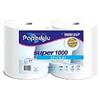 Paperdì BOBINA SUPER MILLE PURA CELLULOSA 2 VELI - 5 CF DA 2 ROTOLI (10 ROTOLI) - 1000 STRAPPI
