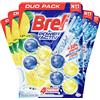 Bref 5x Bref WC Power Activ Tavoletta Detergente Profumo Lemon Azione Anticalcare Antiodore Deodorante ed Igienizzante con Formula 4in1 per Pulizia Servizi Igienici Duo Pack - 5 Confezioni da 2 Tavolette