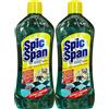 Generic Spic & Span Detergente Pavimenti e Parquet, Amico degli Animali Domestici, Igienizzante, Ipoallergico con Odor Neutralizer, Formato da 1lt (2 Unità)