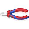 KNIPEX Tronchese laterale cromata con manici comfort 125 mm, 70 05 125