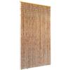 vidaXL Tenda Antimosche per Porte in Bambù 100x220 cm