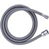 KENFHH Tubo Flessibile per Rubinetto Estraibile F1/2 M15*1 - 50/60/150cm - Nylon per Cucina - Nero/Grigio - Idraulico Rotante - 150cm