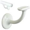 Parpyon® Supporti per corrimano scale interne, Staffe per tubo tondo reggi tubo a muro vari colori supporti per tubolare in ferro o legno (Bianco, 3pz)