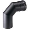 ALLINOX Curva Chiusa 90° Acciaio Nero Per Stufa A Pellet Gomito Canna Fumaria (DN 100)