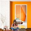 DteDty Tenda Totalmente Magnetica, 150x220cm Zanzariera Porta Finestra Magnetica Anti-Zanzare,Elegante Zanzariera Porta per Casa Ufficio, Bianco