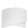 youngDECO® Paralume Lampadario a Sospensione Ø38 cm - Lampada a Sospensione Bianco - Abat Jour in Tessuto 2 x E27 - Lampadari Camera da Letto, Soggiorno e Bambini Cameretta (Lampadina non inclusa)