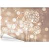 decomonkey carta da parati Dente di Leone 400x280 cm fotomurali non tessuto murale XXL Poster moderna decorazione Carta per pareti Natura Pianta Astratto Dandelion Floreale marrone bianco
