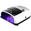 POAHNCU Aspiratore di polvere per unghie, Lampada for unghie professionale 2 in 1 ad alta potenza da 186 W, aspiratore for unghie, lampada for asciugatura gel a LED, raccoglitore di polvere con filtri, strume