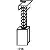 asein Spazzole di Carbone Asein 0639 per Per Rupes Lucidatrice LH31, Rupes Lucidatrice LH33E - 6x9x20mm - 0,24x0,35x0,79'' - Con molla, cavo e connettore - Sostituisce le parti originali 4770