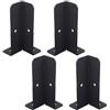 EasyByMall 4 staffe Kit di supporti per pergola, Staffe di base di ancoraggio regolabili del palo del ponte, di base di ancoraggio regolabili adatte per pali da 4 x 4, supporto per recinzioni, piastra di base