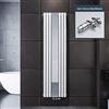 ELEGANT - Radiatore con specchio, bianco, 1800 x 500 mm, termostato multiblocco, cromato