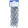 bricoleva.it Catena Genovese Pretagliata, Catena a Maglia Saldata in Acciaio Zincato per Sospensione, Fissaggi, Usi Domestici, Guinzaglio, Quadri, Carico di lavoro Max 8 kg.(Ø 5 mm. - 2,5 mt.)