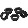 Kalitec 5x Riduzione M32 a M25 Plastica, Riduttore Pressacavo Nero IP68 | Adattatore metrico esagonale con filettatura interna M25 ed esterna M32, plastica rinforzata con fibra di vetro, 5 pezzi