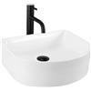 Rea - Lavabo Da Appoggio Clara Lavandino Bagno 350 X 400 X 130 mm In Ceramica (Bianco)
