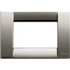 Vimar 16733.31 Idea placca Classica 3 moduli, 12x8.2x0.93cm, cromo nero