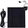 Genérico Pannello solare USB C, pannello di ricarica solare efficiente caricatore solare USB | Pratico tipo C pannello solare caricatore 6W pannello solare per telecamere di sicurezza toiles