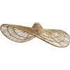 Lumisky Paralume naturale Marbella in iuta naturale H14cm stile bohémien per montaggio elettrico E27