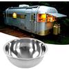 EIMSOAH Lavello Cucina Rotondo per, Diametro 340 Mm/13,4 Pollici, Lavello Cucina Rotondo per, Vasca Singola per, Grande capacità, per, Cucina per Yacht