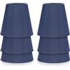 Cyrank Paralume lampadario in tessuto E14, set di 6 paralume a clip moderno paralume a sospensione paralume per lampade da parete da terra da tavolo(blu scuro)
