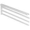 Gedotec Portasciugamani | H6008 | Portasciugamani estraibile con 3 bracci | 1 pezzo | Lunghezza portasciugamani 465 mm in bianco | per bagno e cucina orientabile a 90°