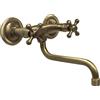 FONDERIA BONGIOVANNI Gruppo lavello mod.404 in ottone brunito, rubinetto in ottone per casa e giardino