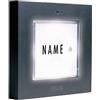 m-e Campanello antracite KTB1A 88 x 88 x 15 mm AP, 1 pulsante campanello, trasformatore per campanello, 8-12 V