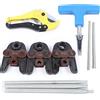 FUNYSF Set di utensili per pressa per tubi compositi e set di attrezzi, profilo TH20 TH16 TH26, ganasce per tubi compositi, tubi in alluminio e plastica, sistemi di tubi compositi multistrato