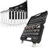 HASKYY - Set di chiavi a bussola XZN, 33 pezzi, 8-36 mm, 1/2 pollici, con chiave a cricchetto a 12 denti, in acciaio CR-V, set di utensili